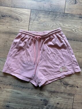 SHEIN Dusty Pink Elastic Waist Athletic Shorts